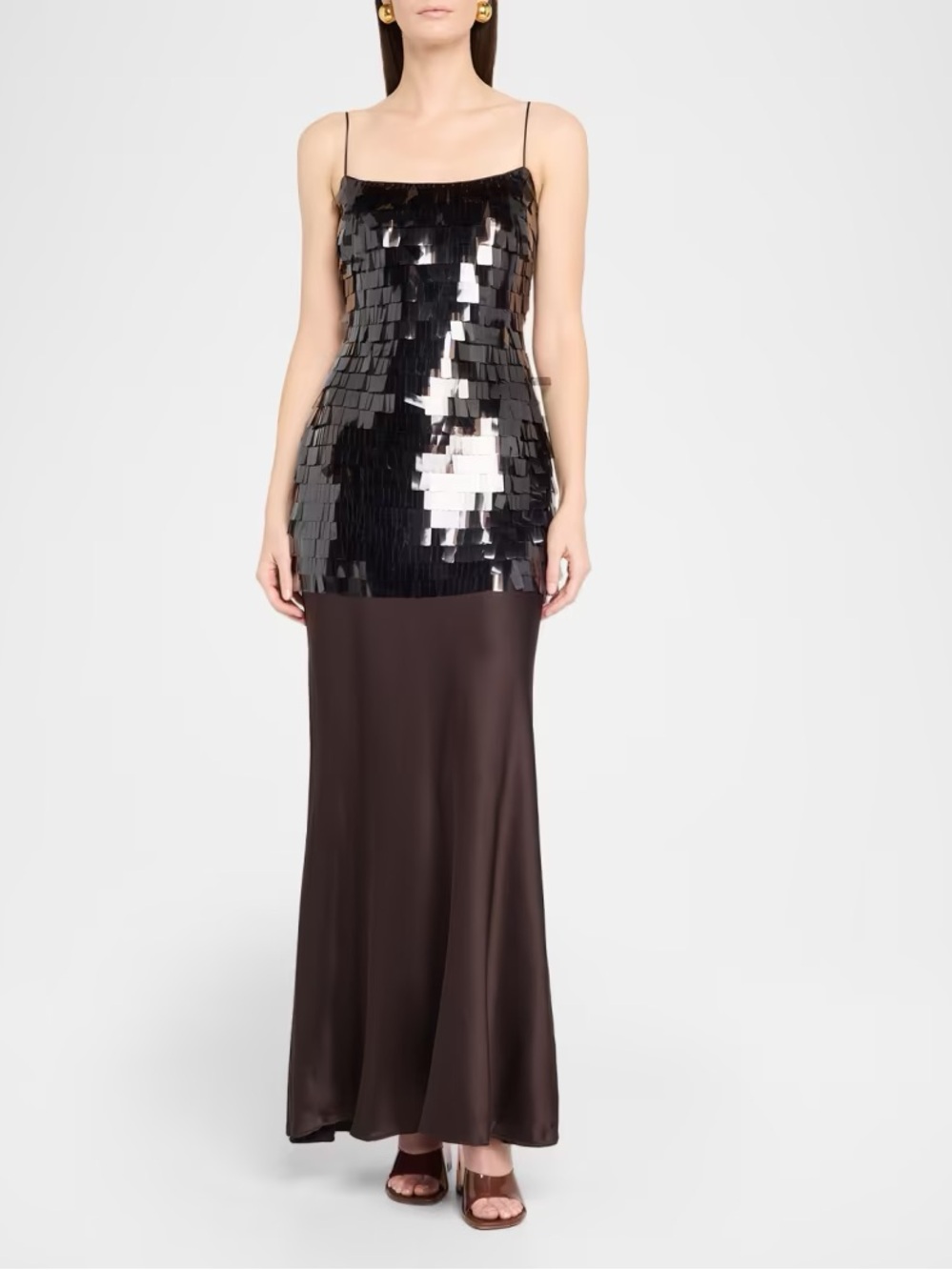 STAUD Mesa Sequin Maxi Dress